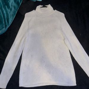 H&M Knitted Turtleneck Sweater - Cream Color